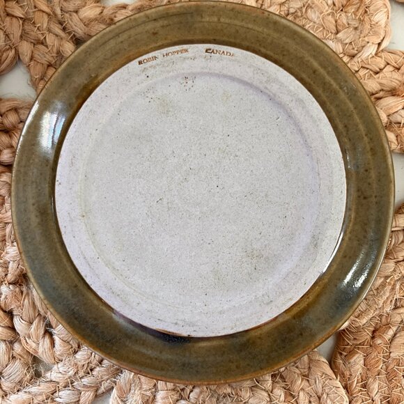 Vintage Glazed Pottery Lidded Pot by Robin Hopper - CANADA - Picture 9 of 10